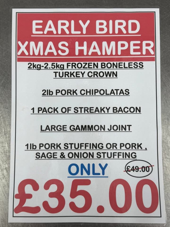 EARLY BIRD XMAS HAMPER